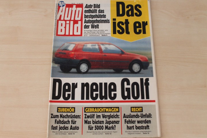 Deckblatt Auto Bild (29/1989)